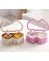 雙心型 女生旋轉芭蕾 音樂盒 MUSIC BOX